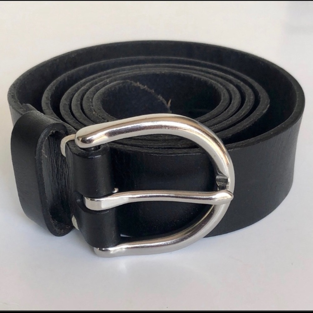Banana Republic Black Cow Leather Belt size XL